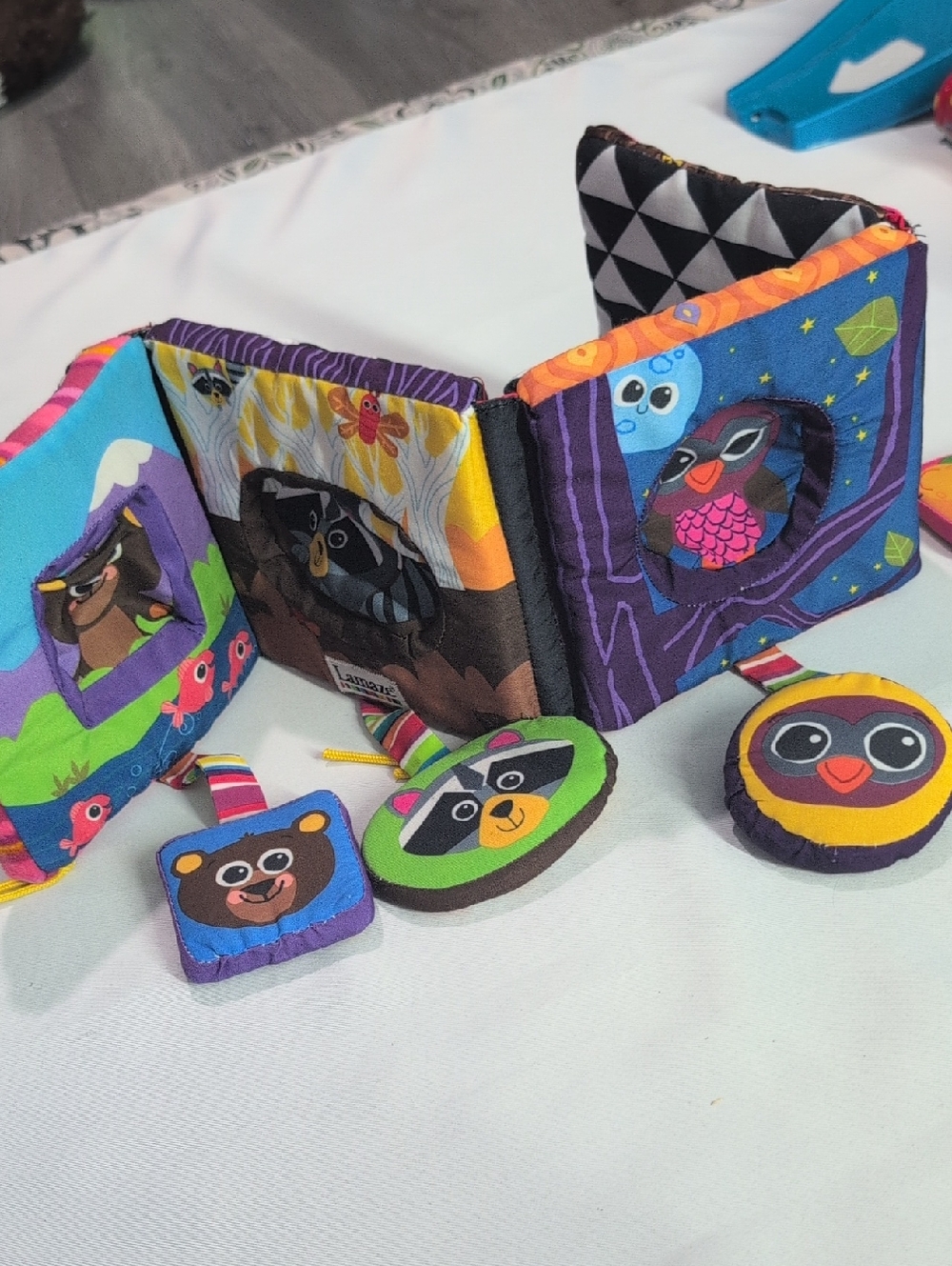 Colorful Soft Baby Activity Book with Animal Faces